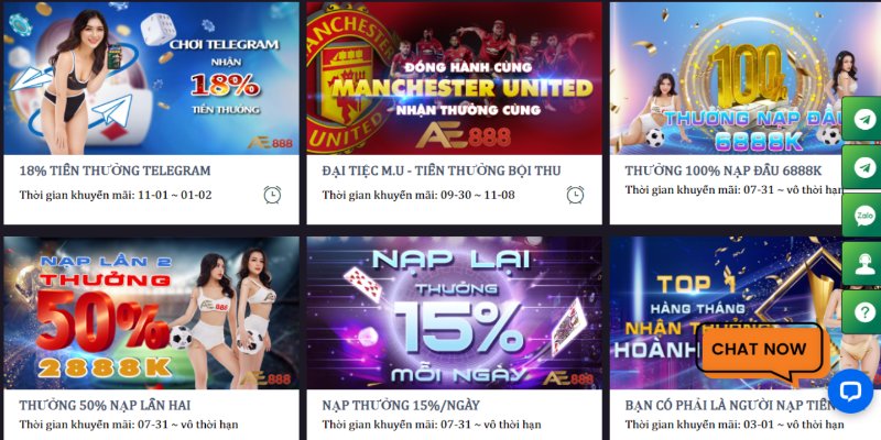 Top các khuyến mãi AE888 hấp dẫn nhất