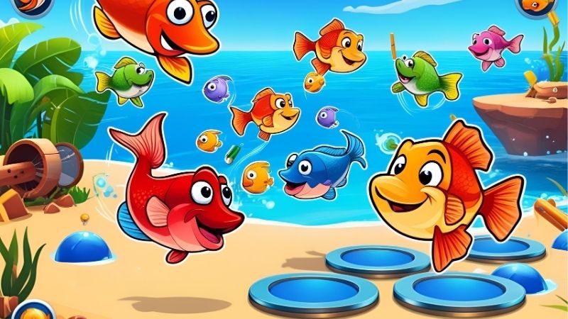 Luật chơi của Happy Fishing khá đơn giản, dễ hiểu