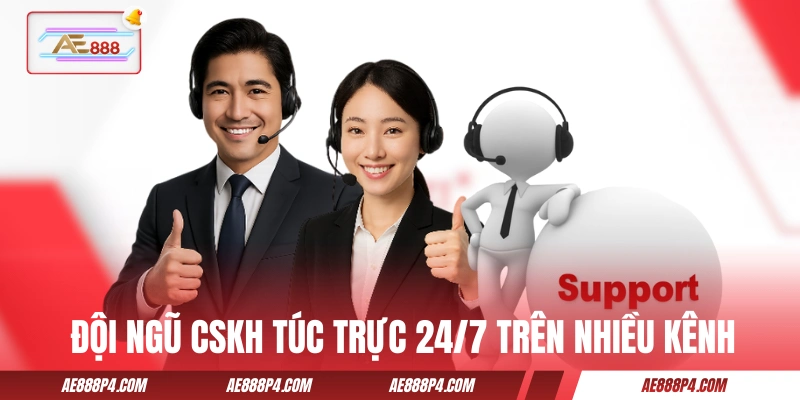 Đội ngũ CSKH của hệ thống túc trực 24/7 trên nhiều kênh